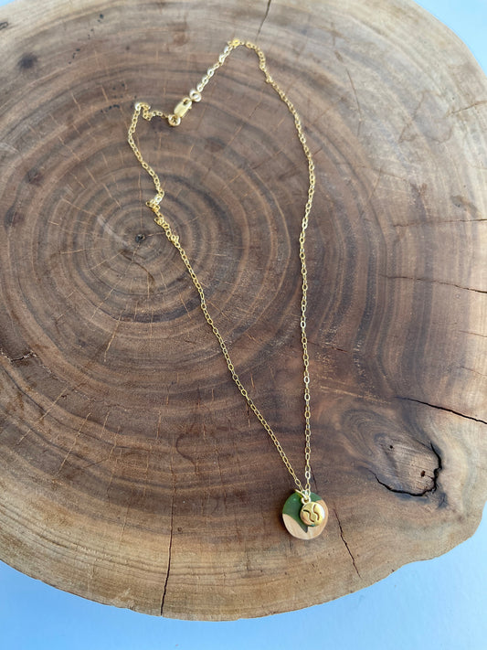 Green + Maple Taurus Necklace