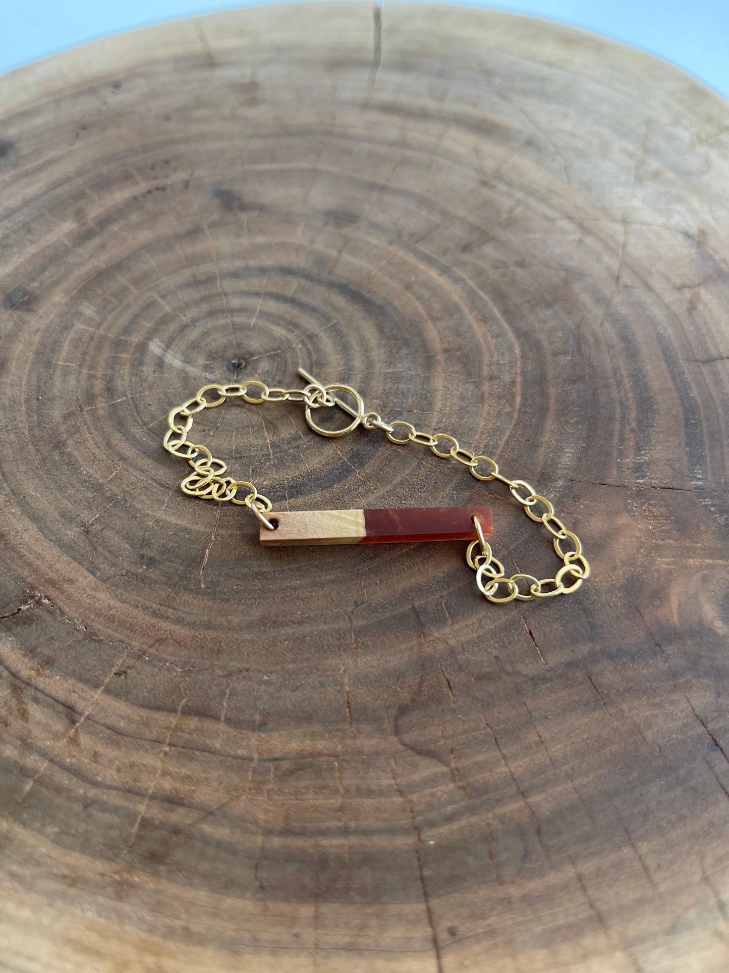 Patina Red + Maple Bracelet