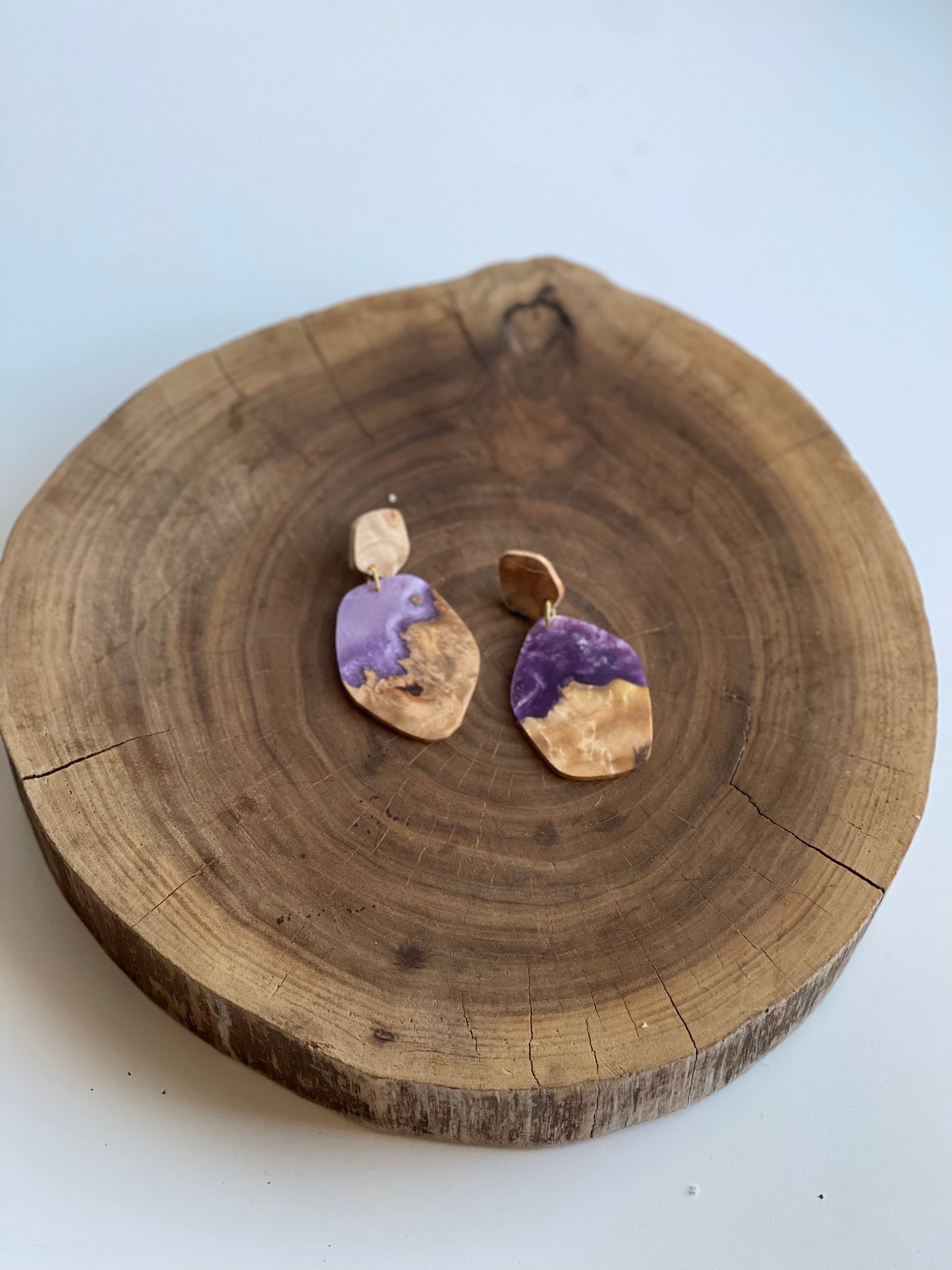 Lavender Haze Pebbles Earrings